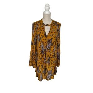 Altered state mini dress/tinic with long sleeves in size small